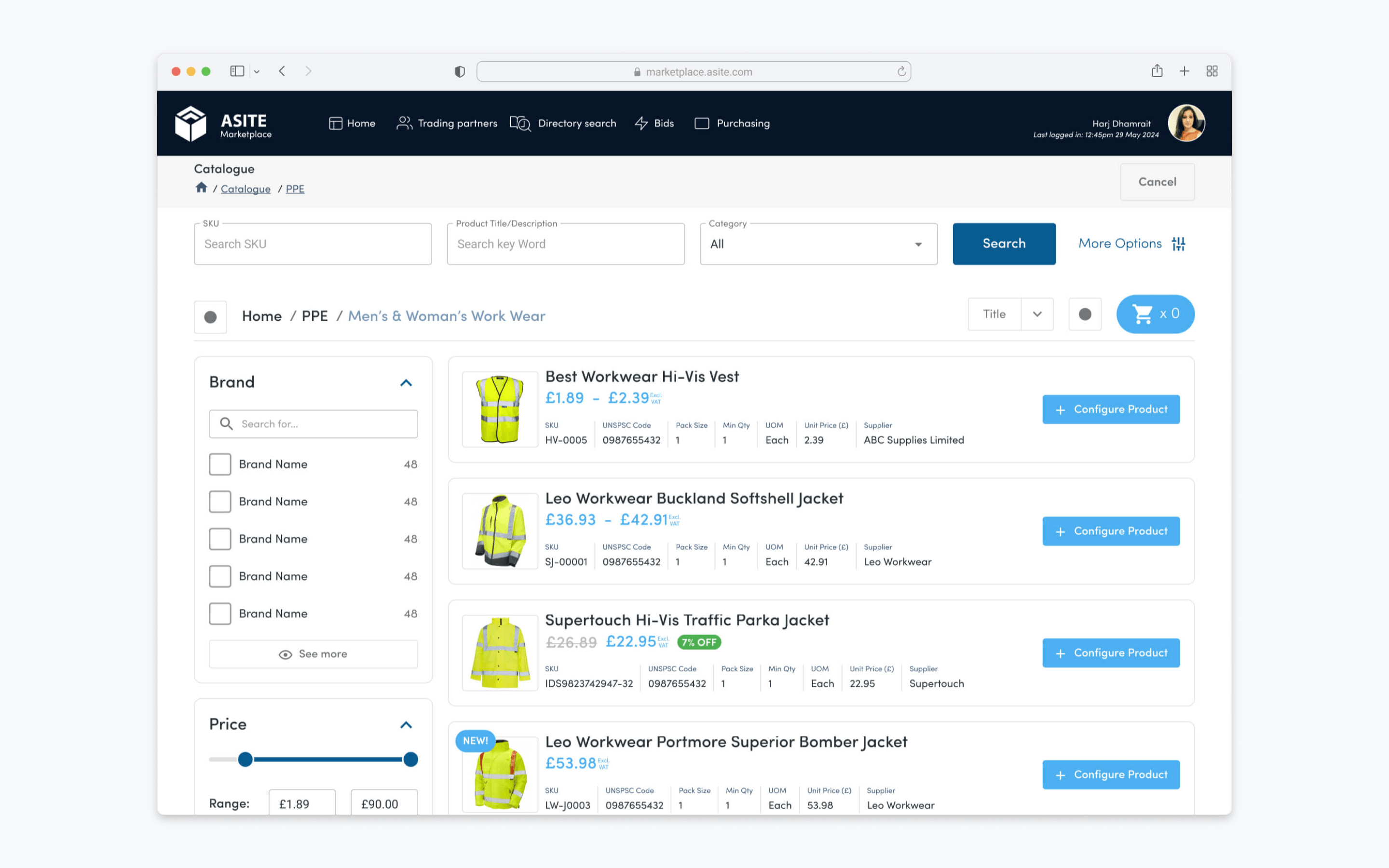 wi-Q admin and operational interface