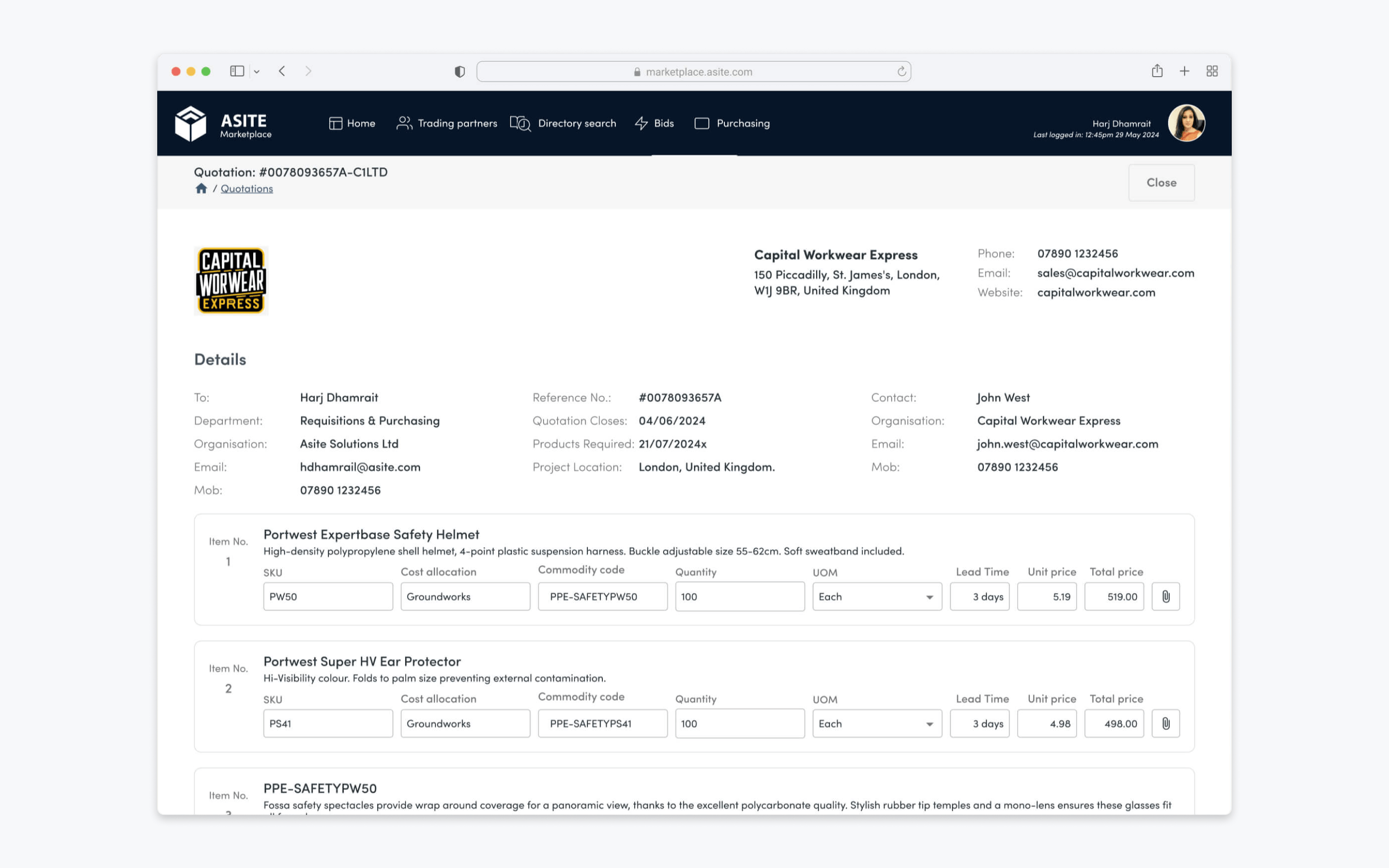 wi-Q admin and operational interface